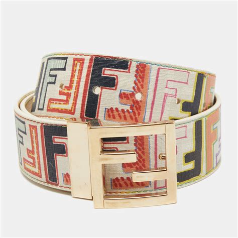 fendi multicolor belt|black and white Fendi belt.